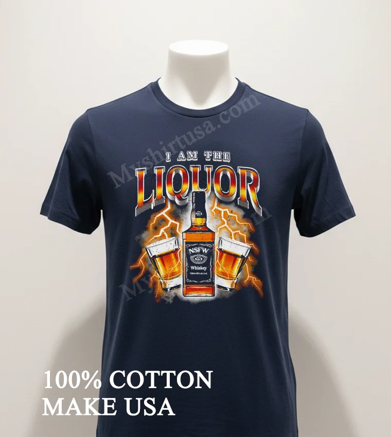 I Am The Liquor Jim Lahey Trailer Park Boys Jack Daniels Shirt Navy Shirt