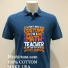 I Dont Need A Costume Im A Math Teacher Retro Halloween Shirt Navy Shirt 2