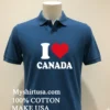 I Heart Canada I Love Canada Shirt Navy Shirt 1