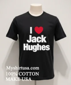 I Heart Jack Hughes Hockey Player Name funny america t-shirts