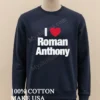 I Heart Roman Anthony Baseball Player Fan Graphic Shirt Long Sleve Shirt