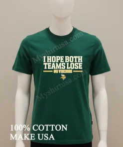 I Hope Both Teams Lose Go Vikings Football Logo Shirt funny t-shirts usa