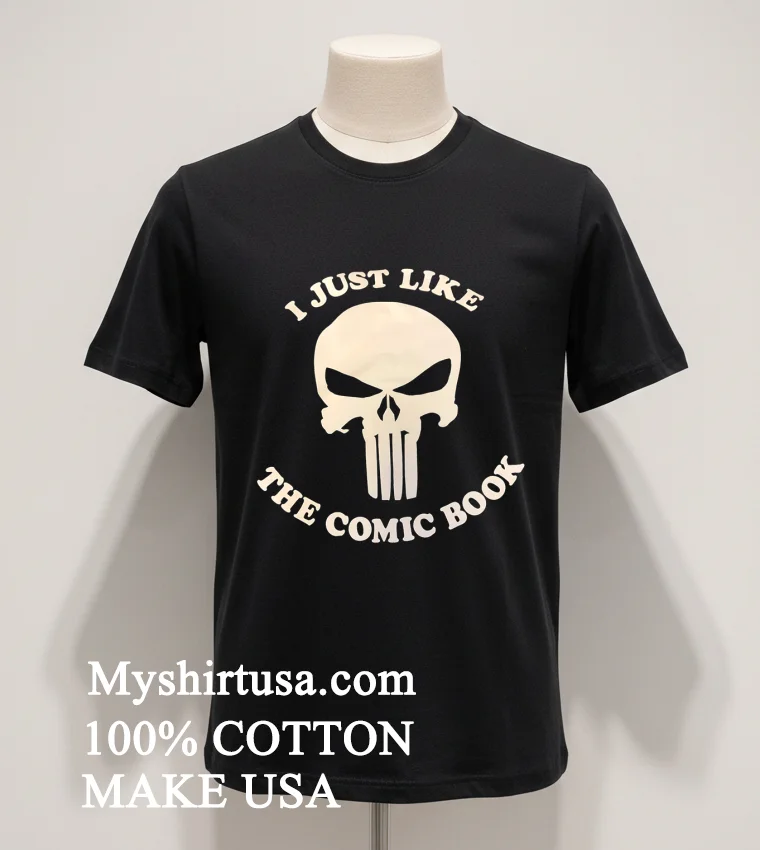 I Just Like The Comic Book Skull Shirt - balck-shirt I Just Like The Comic Book Skull Shirt Balck Shirt