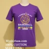I Know Play Baseball Like A Giral Try To Keep Up Shirt Purple Shirt