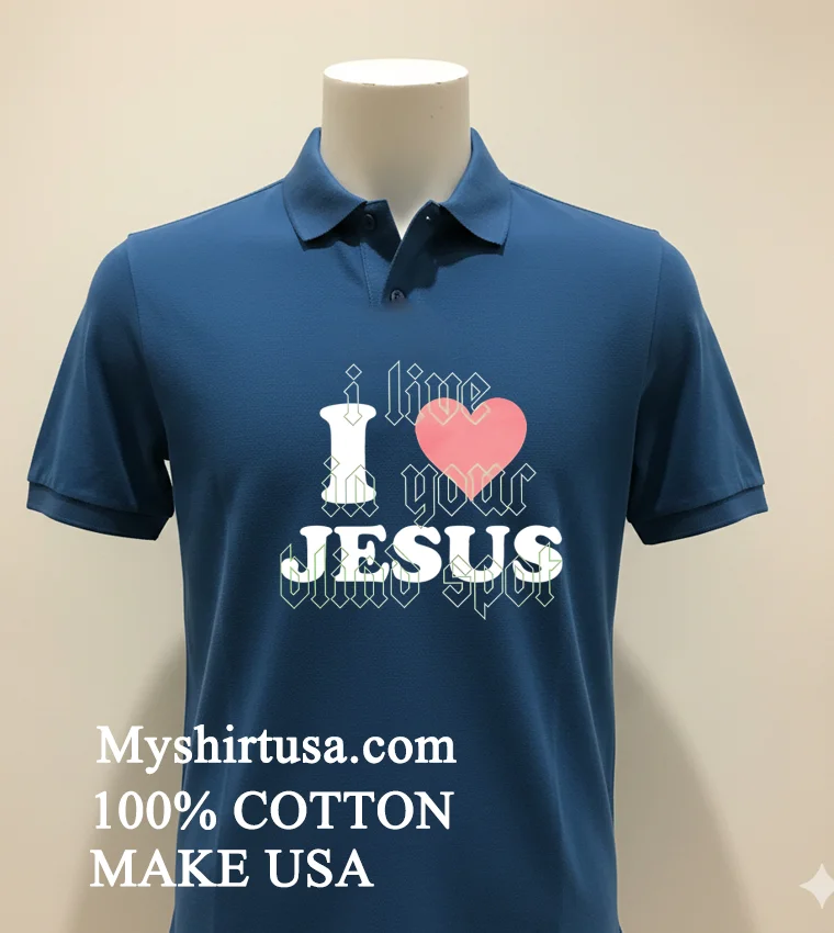 I Live In Your Blind Spot I Love Jesus Shirt - navy-shirt I Live In Your Blind Spot I Love Jesus Shirt Navy Shirt 1