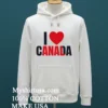 I Love Canada Shirt White T Shirt