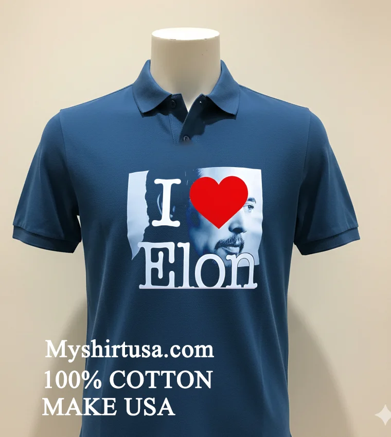 I Love Elon Shirt Navy Shirt 1
