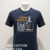 I Love Scotch Here It Goes Down Into My Belly Shirt Navy Shirt