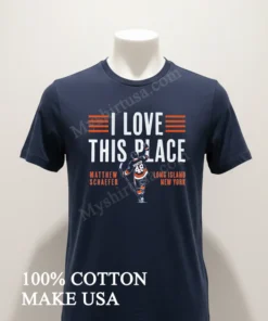 I Love This Place Matthew Schaefer Long Island New York funny america t-shirts