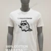 I Require Books Threatening Raccoon Holding Knife Shirt White T Shirt