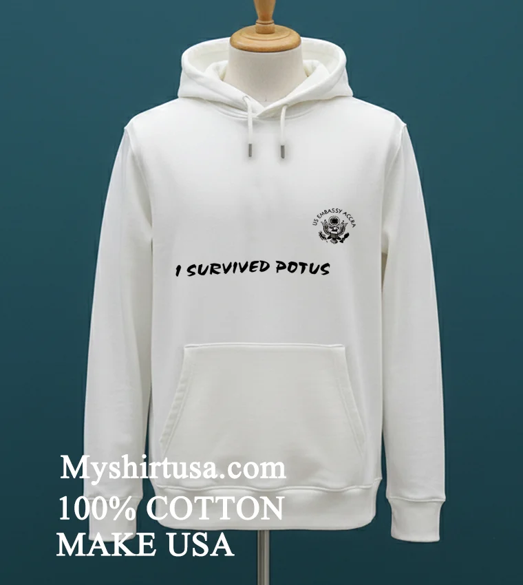 I Survived Potus Us Embassy Accra Logo Shirt - white-t-shirt I Survived Potus Us Embassy Accra Logo Shirt White T Shirt 1