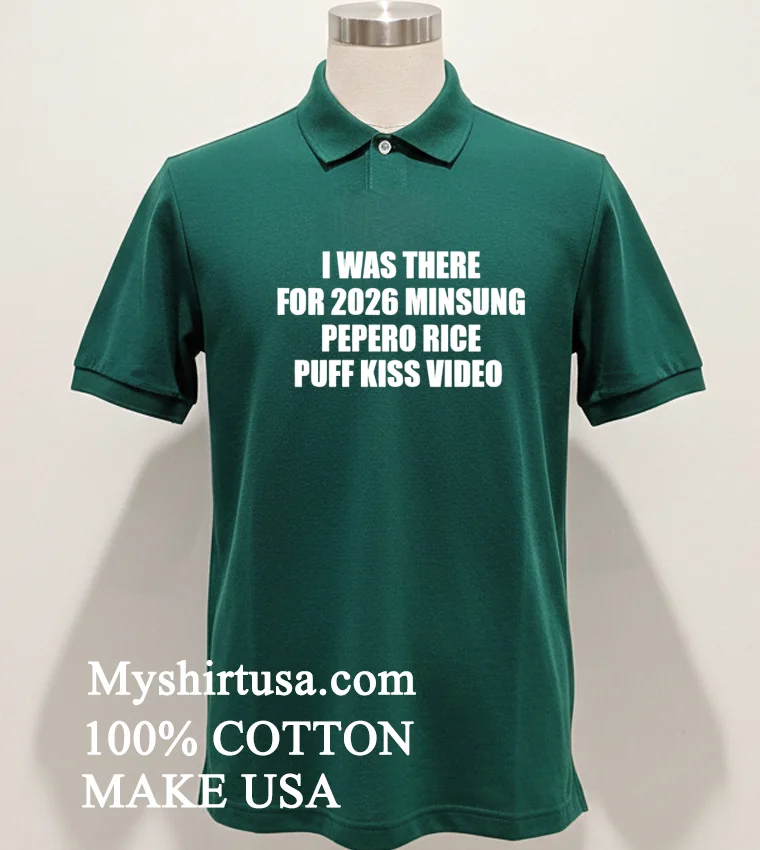 I Was There For 2026 Minsung Pepero Rice Puff Kiss Video Shirt Green Shirt