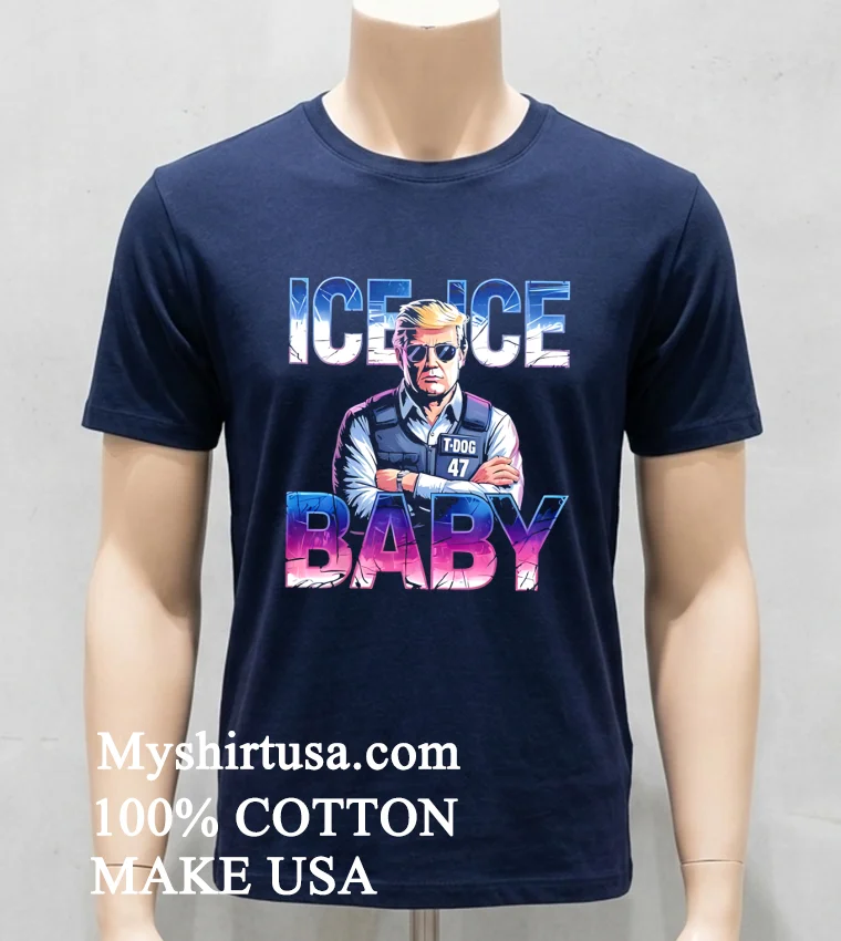 Ice Ice Babay T Dog 47 American Shirt Navy Shirt