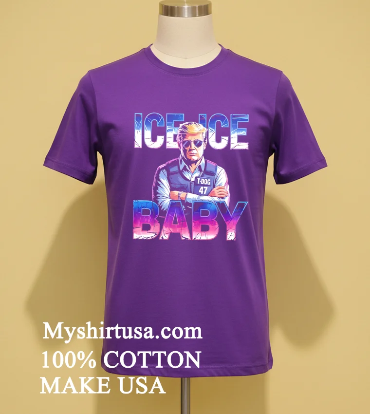 Ice Ice Babay T Dog 47 American Shirt - purple-shirt Ice Ice Babay T Dog 47 American Shirt Purple Shirt
