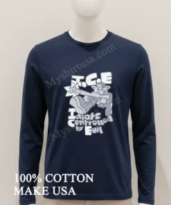 Ice Idiots Controlled By Evil Cartoon Pig Holding A Rifle Shirt