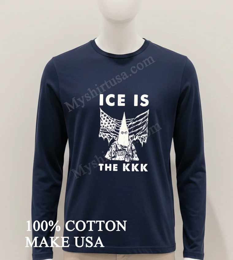 Ice Is The Kkk American Flag Hood Protest funny america t-shirts - hoodie-shirt Ice Is The Kkk American Flag Hood Protest Shirt Hoodie Shirt 1