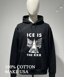 Ice Is The Kkk American Flag Hood Protest funny america t-shirts