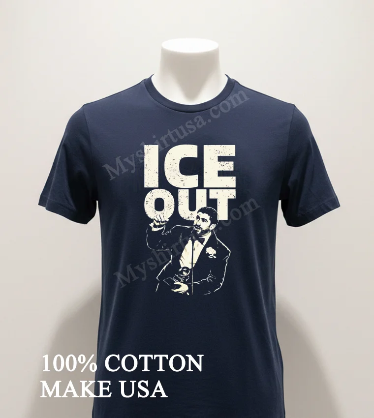 Ice Out Rapper Drake Holding Grammy Award Music Shirt Navy Shirt 1