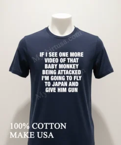 If I See One More Video Baby Monkey Japan funny america t-shirts