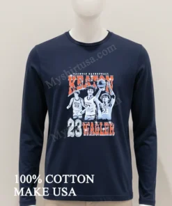 Illinois Basketball Keaton Wagler Number 23 Action Pose funny america t-shirts