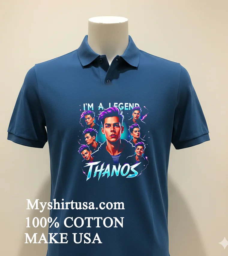 Im A Legend Thanos Cartoon Shirt Navy Shirt 1