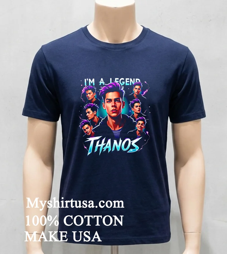 Im A Legend Thanos Cartoon Shirt Navy Shirt
