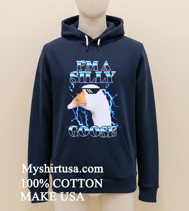Im A Silly Goose Lightning Shirt Navy Shirt 1