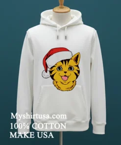 I M Feline Festive Cat Hat Santa Shirt