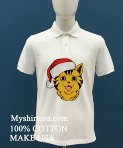 I M Feline Festive Cat Hat Santa Shirt