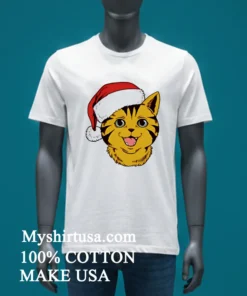 I M Feline Festive Cat Hat Santa Shirt