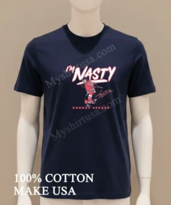 I M Nasty Connor Bedard Hockey Signature Design funny america t-shirts