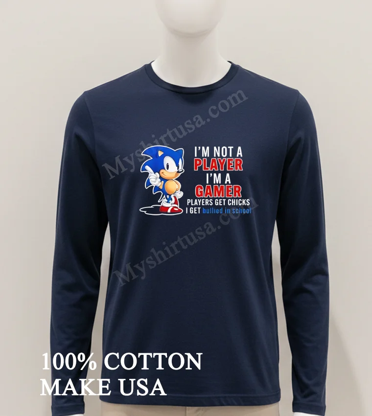 Im Not A Player Im A Gamer Cartoon Shirt Hoodie Shirt 1