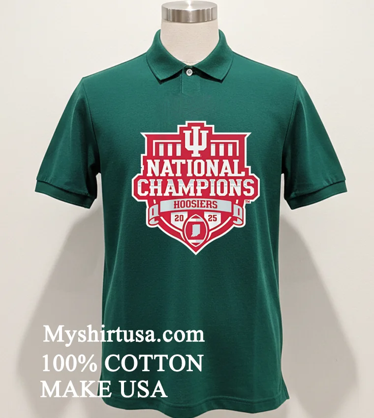Indiana Football 2025 Cfp National Champions Logo Shirt - green-shirt Indiana Football 2025 Cfp National Champions Logo Shirt Green Shirt