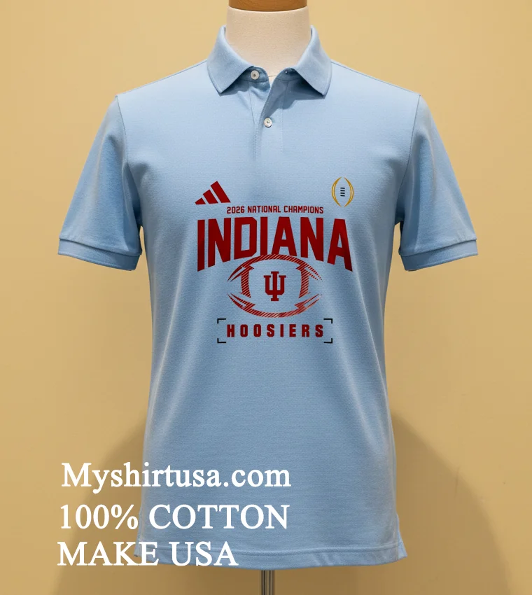 Indiana Hoosiers Ncaa 2026 Cfp National Champions Go Hoosiers Shirt Blue Shirt