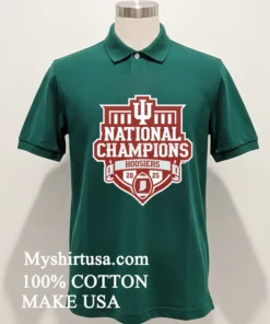 Indiana Hoosiers Red Blue 84 College Football Playoff National Champions Shield Shirt