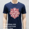 Indiana Hoosiers Red Blue 84 College Football Playoff National Champions Shield Shirt Navy Shirt