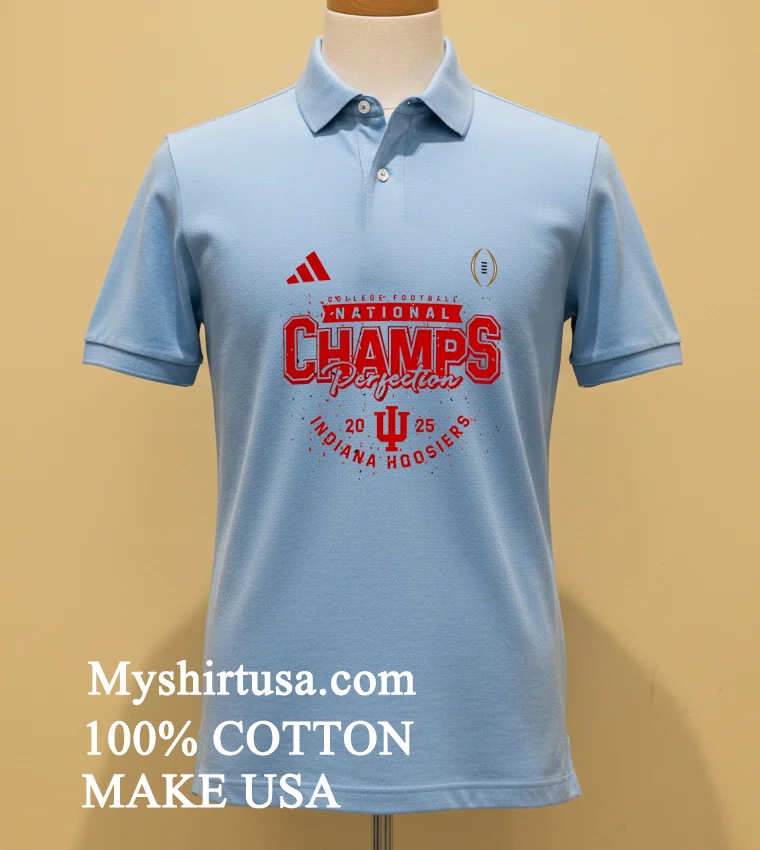 Indiana Hoosiers White Perfect Season National Champions Shirt - blue-shirt Indiana Hoosiers White Perfect Season National Champions Shirt Blue Shirt
