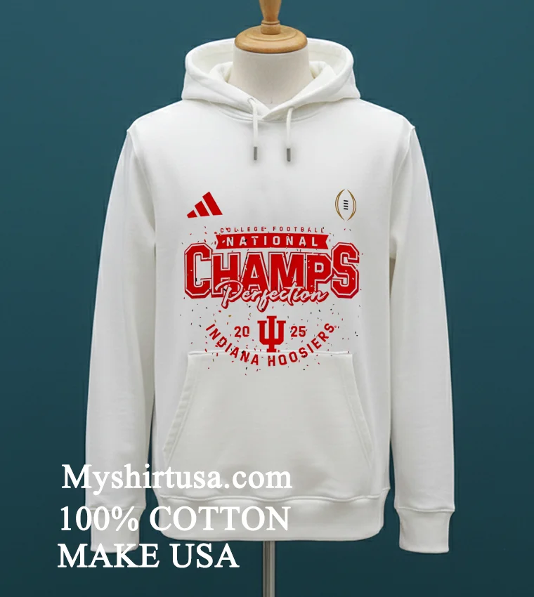 Indiana Hoosiers White Perfect Season National Champions Shirt White T Shirt 1