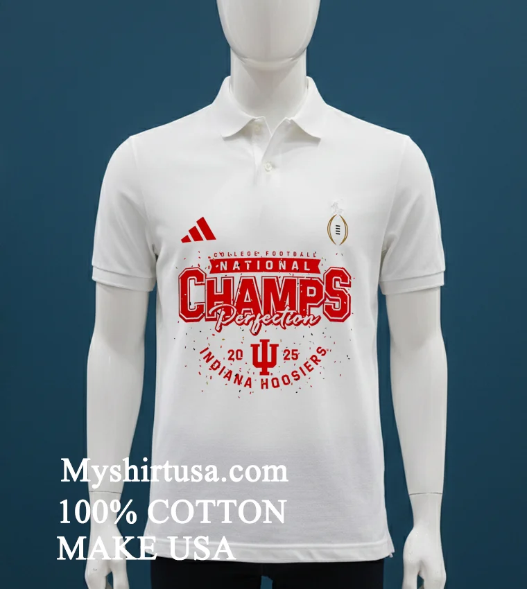 Indiana Hoosiers White Perfect Season National Champions Shirt - white-t-shirt Indiana Hoosiers White Perfect Season National Champions Shirt White T Shirt