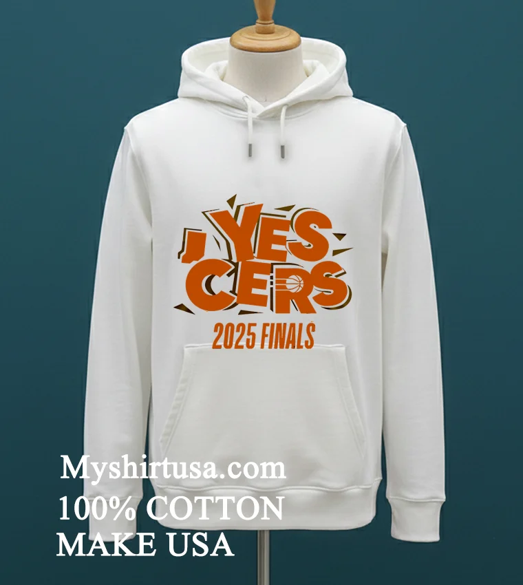 Indiana Pacers Yes Cers 2025 Finals Design Shirt White T Shirt 2