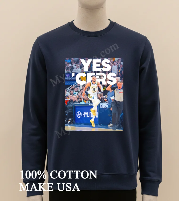 Indiana Pacers Yes Cers Shirt Long Sleve Shirt