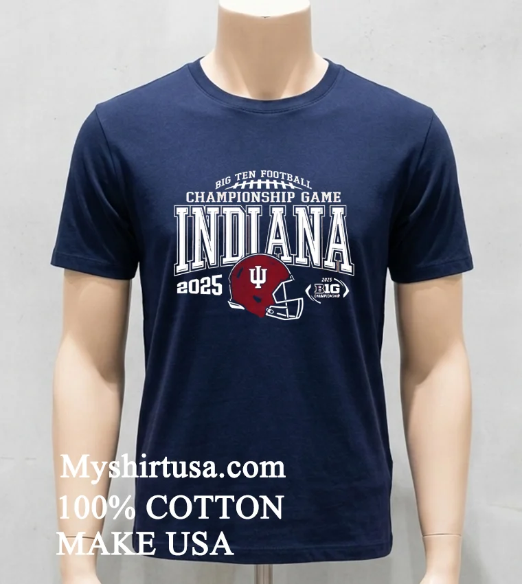 Indiana Undefeated Regular Season Big Ten Championship 2025 Shirt Navy Shirt 1
