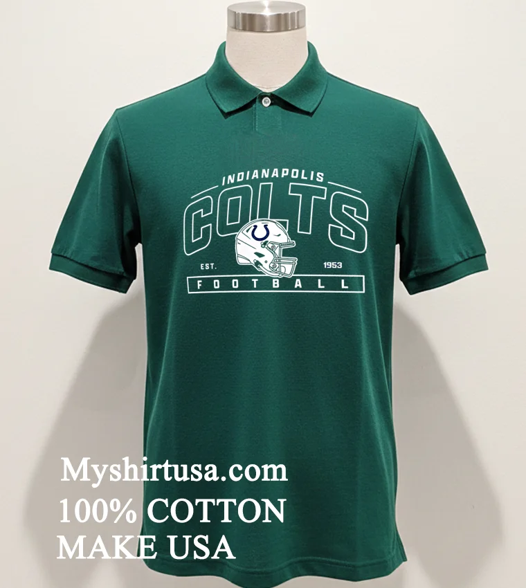Indianapolis Colts Est 1953 Football Athletic Banner Shirt - green-shirt Indianapolis Colts Est 1953 Football Athletic Banner Shirt Green Shirt