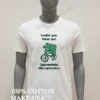 Inside You There Are Two Wolves Microplastics Frog On Bicycle Shirt White T Shirt 1