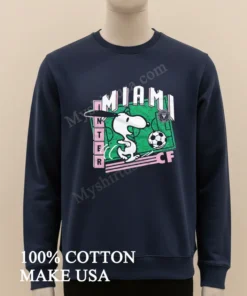 Inter Miami Cf Snoopy Soccer Pitch Running funny america t-shirts