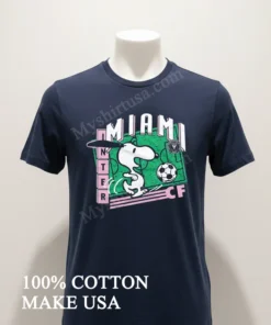 Inter Miami Cf Snoopy Soccer Pitch Running funny america t-shirts