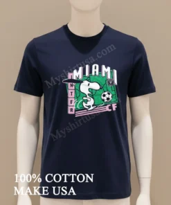 Inter Miami Cf Snoopy Soccer Pitch Running funny america t-shirts