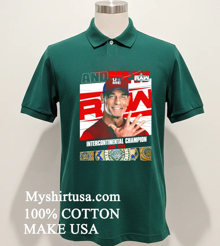 Intercontinental Champion John Cena Wwe 2025 Shirt - green-shirt Intercontinental Champion John Cena Wwe 2025 Shirt Green Shirt