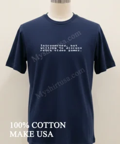 Introverted But Willing To Discuss Retro Video Games funny america t-shirts