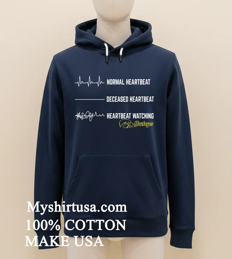 Iowa Hawkeyes Normal Heartbeat Deceased Heartbeat Heartbeat Watching Shirt - navy-shirt Iowa Hawkeyes Normal Heartbeat Deceased Heartbeat Heartbeat Watching Shirt Navy Shirt 1